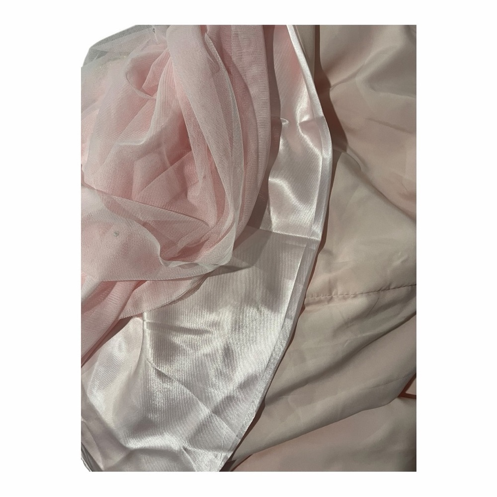 Elegant Pink Strapless Dress - Picture 8 of 9
